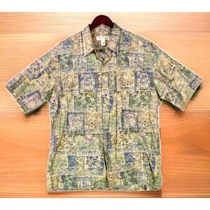 Tori Richard Men's Hawaiian Shirt Tropical Button Up Cotton Lawn Made In USA XL